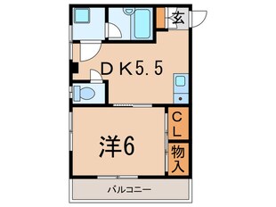 第二オークハイツの物件間取画像